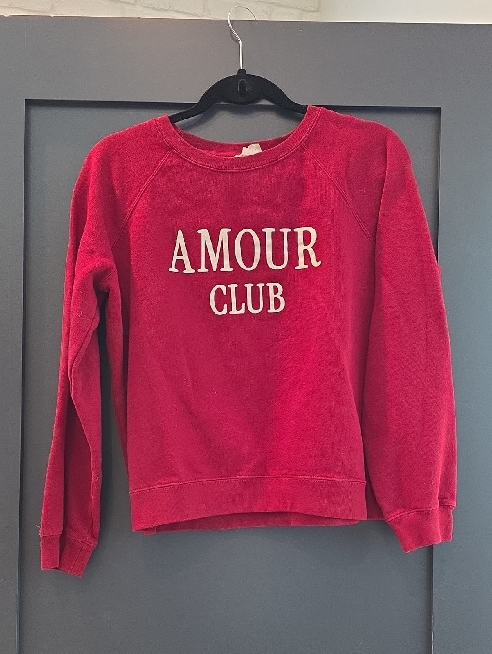 Amour Club Women's Red Crewneck Sweatshirt